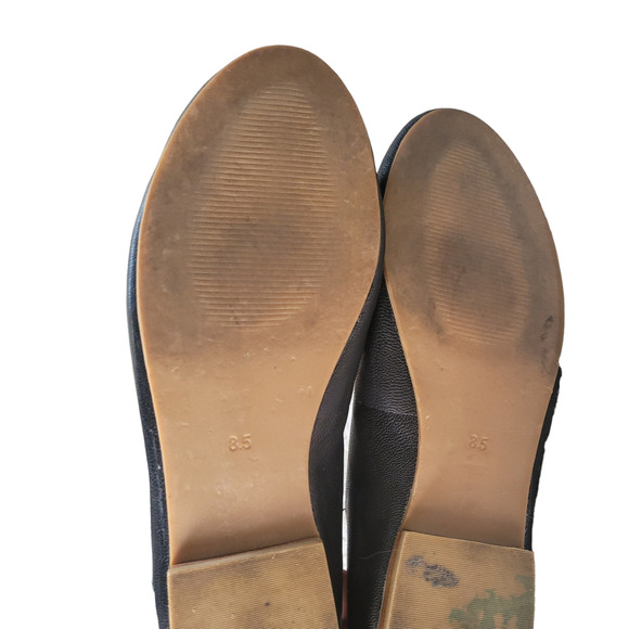 Women's Sutro Footwear Black Leather Mary Jane Flats Size W 8.5 - Picture 5 of 5